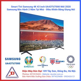 Tivi Samsung Smart 4K 43 inch UA43TU7000 2020